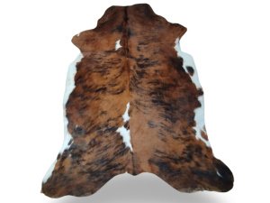 Brindle Black White Cowhide Rug