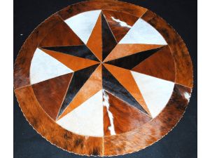 Texas Star Cowhide Rug (Tricolor)