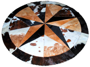 Star Cowhide Rug Round (TCHBC0001)