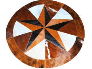Texas Star Cowhide Rug (Tricolor)