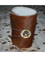 New Cowhide Bottle / Can Coozie