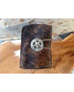 New Cowhide Bottle / Can Coozie - Brown