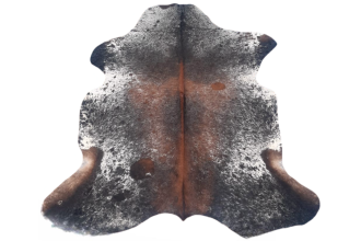  Cowhide Rug Tricolor Brown Speckled Tricolor Two Tone